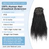 Originea 0.6cm 6-18 Inch 100% Human Hair Dreadlock Extensions Curly