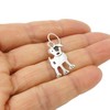 Jack Russell Terrier Solid 925 Sterling Silver Dog Animal Dangle