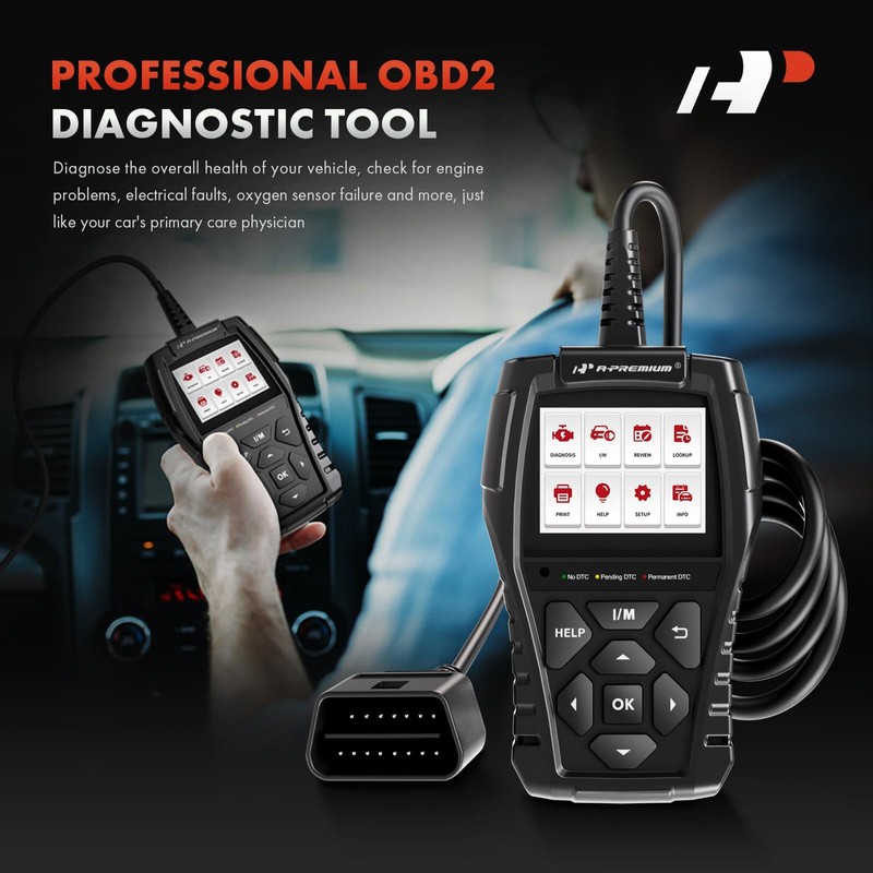 A-Premium AD200 Professional OBD2 Scanner Car Diagnostic Tool, OBDII EOBD