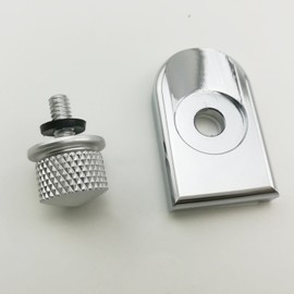 HANSWD Aluminium Seat Bolt Tab Screw Mount Knob Cover for 1996-2016 (Silver)