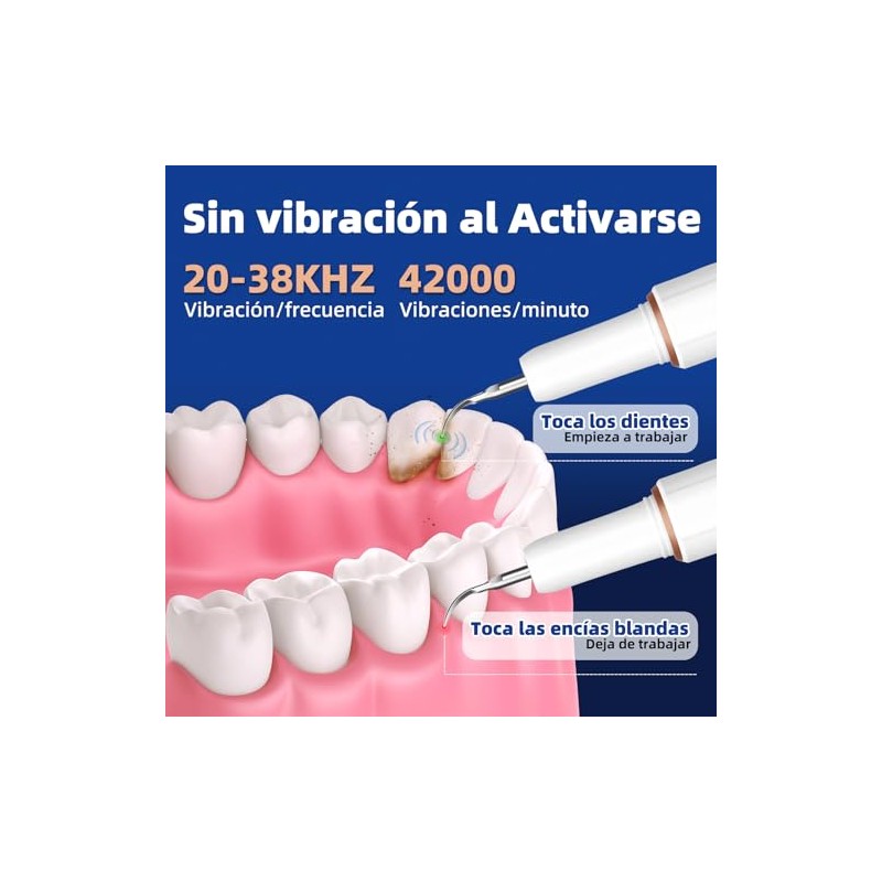 Limpiador Dental Ultrasónico 5 Modos IPX7