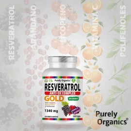 Resveratrol Anti-ox Complex Gold | 200 Caps | Antioxidante Sabor Sin sabor