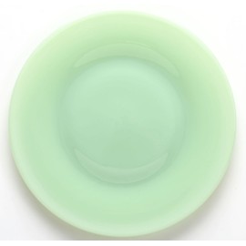 Plain & Simple Pattern - Bread/Salad/Dinner Plate - Mosser Glass (8", Jade)