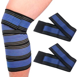 Guyode Pack of 2 Foot Bandages Ankle Brace Adjustable Bandage Ankle High Elastic Ankle Support Sports Protect Ankle Brace for Football Running Cycling