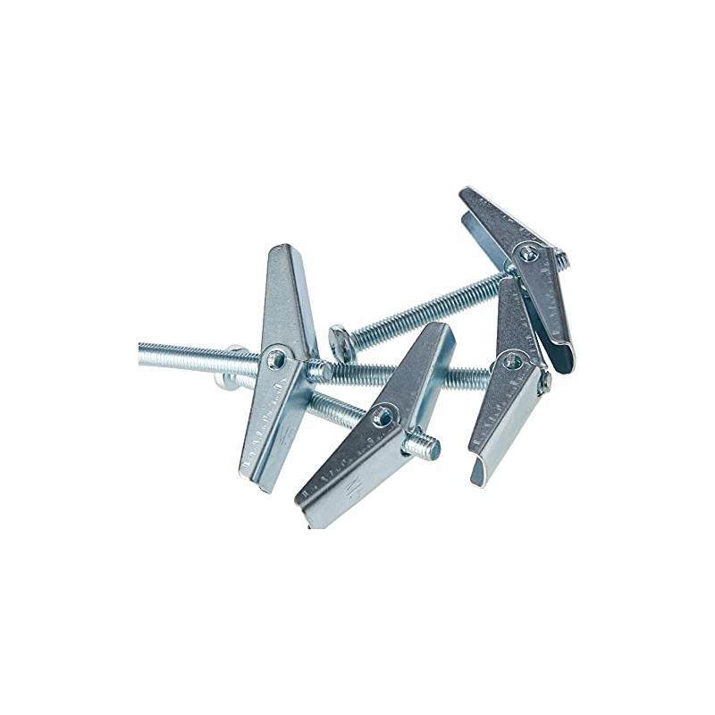 Merriway BH02495 (4 Pcs) Wing Spring Toggle with Machine Screw