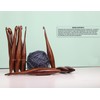 13 Pieces Premium Wooden Crochet Hooks, Crochets Hooks Set for