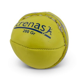 TRENAS Leather Athletics Throwing Ball - 200 GM - Yellow