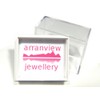 Arranview Jewellery Sterling Silver 4 mm CZ Stud Earrings Pink
