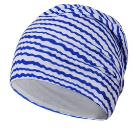 EMPIRELION - Gorros ligeros para mujer, de 9 pulgadas, delgados, deportivos, para correr, calavera, gorras de dormir, Estampado de rayas azules, Talla única
