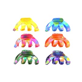 Zac's Alter Ego 6 Pieces 6.5cm Hair Octopus Clamps/Bulldog Claw Clips