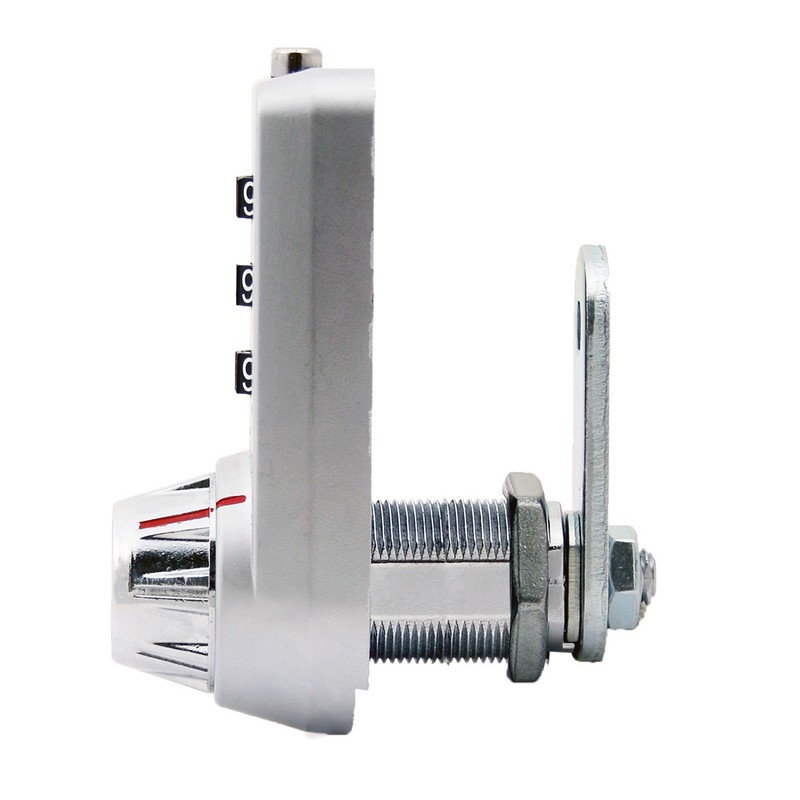 3 Dial Combination Cam Lock w/MK Override Key, 7/8"