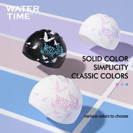 WATERTIME Swimming Cap The Mermaid Princess (Black & Blue)