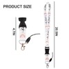 BKBKAAK 3 Packs Cute Rainbow Breakaway Lanyards for Badge Holder,