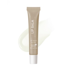 Lip Balm Butter Vanilla,Hydrating Tinted Butter Lip Gloss,Clear Lip Mask Lip Care Moisturizer,Lip Treatment Balm,Non-Sticky Glow Reviver Fat Lip Oil Lipgloss,Christmas Makeup Gift for Women-01