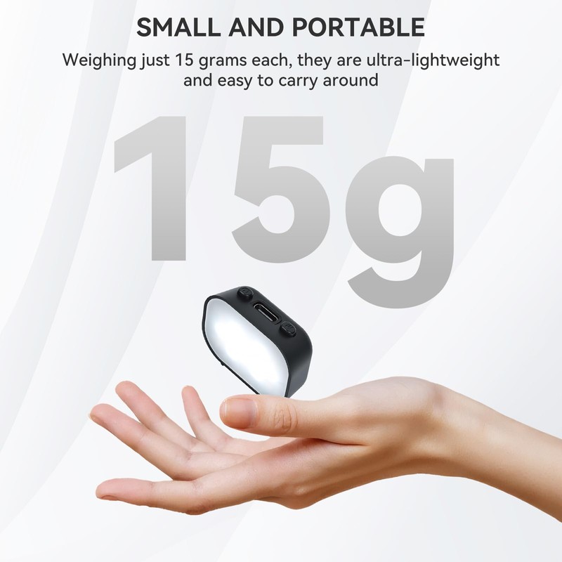 UTEBIT 3Pcs Magnetic Mini Selfie Fill Light for DJI Osmo