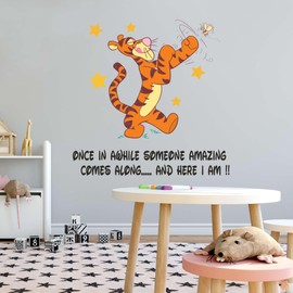 Tigger Toucan Sam Someone Amazing Comes Along Happy Cartoon Cartoon Character Tiger Playful Bees Stars Holiday Gift Decorating Birthday Ideas Wall Decal Sticker - Size: 40 in(W) x 40 in(H)