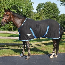 Polar Fleece Dress Sheet Open Front (Medium, Blue)