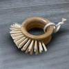 WorldFront Naturals - Bamboo Round Handle Kitchen Brush with Hanging