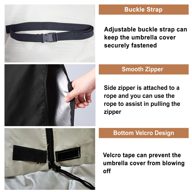 POYEE Outdoor Patio Umbrella Cover