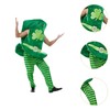 Dickly Saint Patrick Day Costume Set Decorative Green Cosplay Outfits