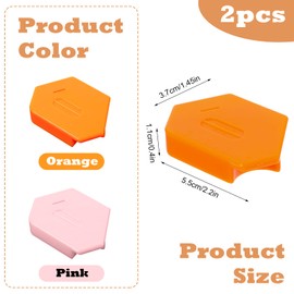 2 Pcs Magnetic Seam Guide for Sewing Machine, Multifunctional Polygonal Hemmer Gauge with Scale, Upgraded Magnetic Seam Guide Sewing Supplies