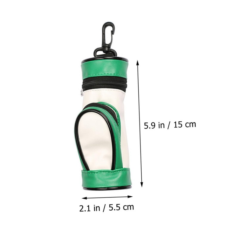 WOONEKY Stylish Golf Ball Holder Lightweight PU Carrying Pouch for