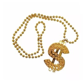 KFMX 24 Collar Signo Dolar Pesos Hip Hop Fiesta Disco Retro