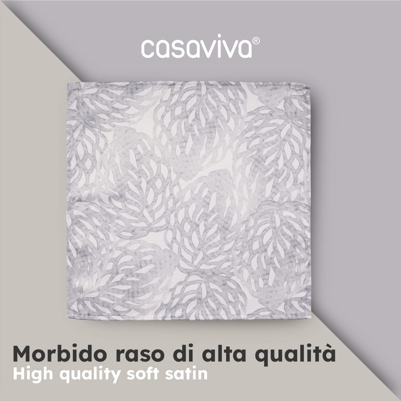 Casaviva® Set of 6 napkins made from soft satin, extra,