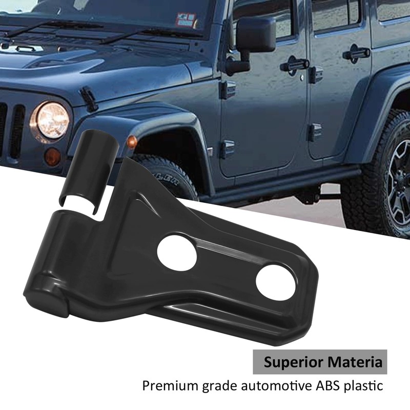 UOIENRT 8Pcs Black Door Hinge Cover Replacement for Jeep Wrangler