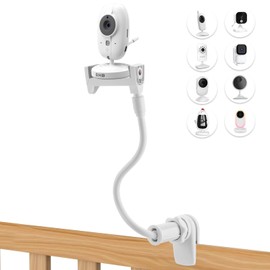 Universal baby monitor fixing clip, compatible with baby camera brackets of multiple mainstream brands such as HelloBaby/GHB/Babystar, flexible adjustment and tool-free installation.