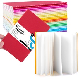 Koogel 24 Pack Pocket Notebooks, Blank Pocket Notepads 3.5 x 5.5 Inch Memo Notepad Bulk 48 Pages of each Journals for Traveler Kids Students School Office Supplies 12 Colors