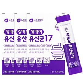 Newtroway Gut Care Lactic Acid Bacteria 17 30 sachets (3 packs) / 뉴트로웨이 장케어 유산균17 30포 3개(3개월분)