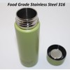 Thermos Flask Stainless Steel 150 ml, Mini Drinking Bottle Dopper