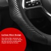 Unbranded 15"Car Steering Wheel Cover Carbon Fiber Anti-Slip For Toyota