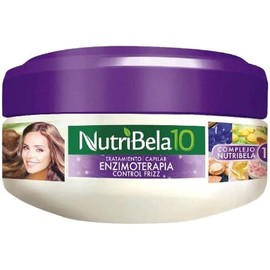 Tratamiento Capilar Enzimoterapia Control Frizz Nutribela15 Reconocidos Ingredientes | Frizz Control Enzymotherapy Hair Treatment 15 Ingredients Quala (Travel Size 6.08oz-180ml)