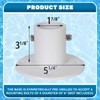 ECOTRIC Deck Anchor Flange Cast Aluminum Above Ground Pool Ladders/Handrails/Slide