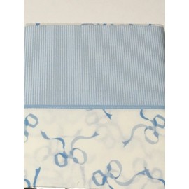 Laura Ashley Standard Pillowcase Set - Trailing Bows Blue White