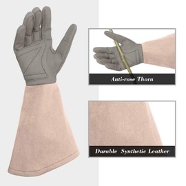 Intra-FIT Gardening Gloves with Long Sleeves, Durable Rose Garden Gloves Protect Palm & Forearm for Digging Planting Pruning