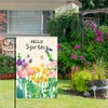 DMERBYL Spring Garden Flag Floral 12x18 Inch Vertical Double Sided