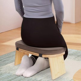 for Foldable Kneeling Meditation Bench Stool with Cushion & Bag