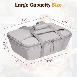 MIAOJIE Insulated Food Delivery Bag, Cooler Bags Insulated, Pizza Delivery Bag for Hot and Cold Food, Large Capacity Reusable Warming Bag for Commercial Parties Personal - Grey
