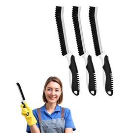 Cleangor Crevice Cleaning Brushes, Serrated Scrub Brush Tool for Hard to Reach Tight Space, Cleaner Brushes, Cleaning Supplies, Home Essentials for Shower, Bathroom, Kitchen, Window, Toilet, Sink