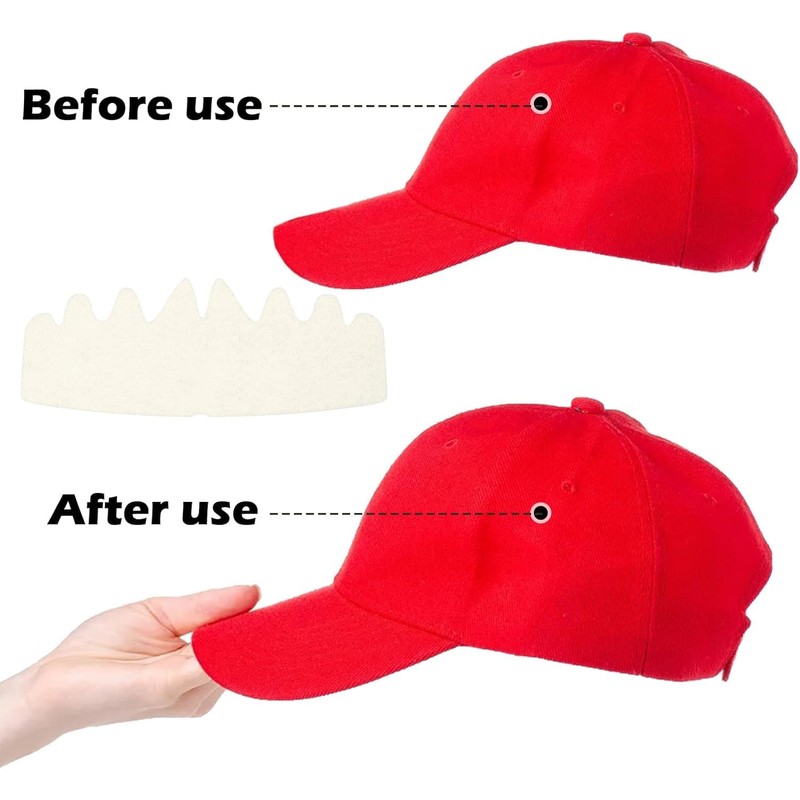 Taicols 10 Pack Black Hat Inserts, Sweat-Absorbing & Washable Cap