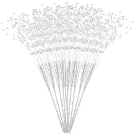NUOLUX Pearl Sticks Bridal Wedding Party Decoration - 100pcs (White)