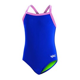 Dolfin Girl's Uglies Prints One Piece Swimsuit Blue