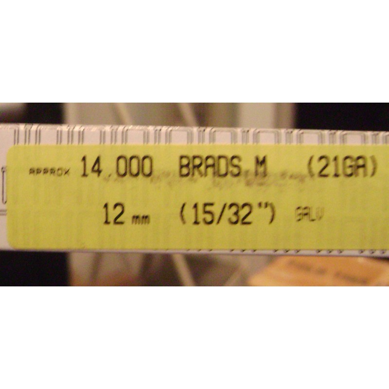 OMER 1/2" Galvanized BRADS --- 21 Gauge GA --- New