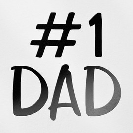 Transparent Decal Stickers of Number 1 Dad (Metallic Silver) Premium Waterproof Vinyl Decal Stickers for Laptop Phone Accessory Helmet Car Window Mug Tuber Cup Door Wall Decorat ANDSKUSf90895SI080322