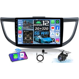 Car Radio for Honda CRV 2012-2016: 4Core Car Stereo Upgrade Wireless Carplay & Android Auto 1280 * 800 HD Touchscreen GPS Navigation Bluetooth WiFi Backup Camera Bluetooth FM