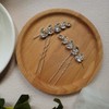 Bufenia Crystal Hair Pins Silver Bridal Rhinestone U-shaped Hair Clips