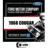 1968 Cougar Factory OEM Shop Manuals on USB
